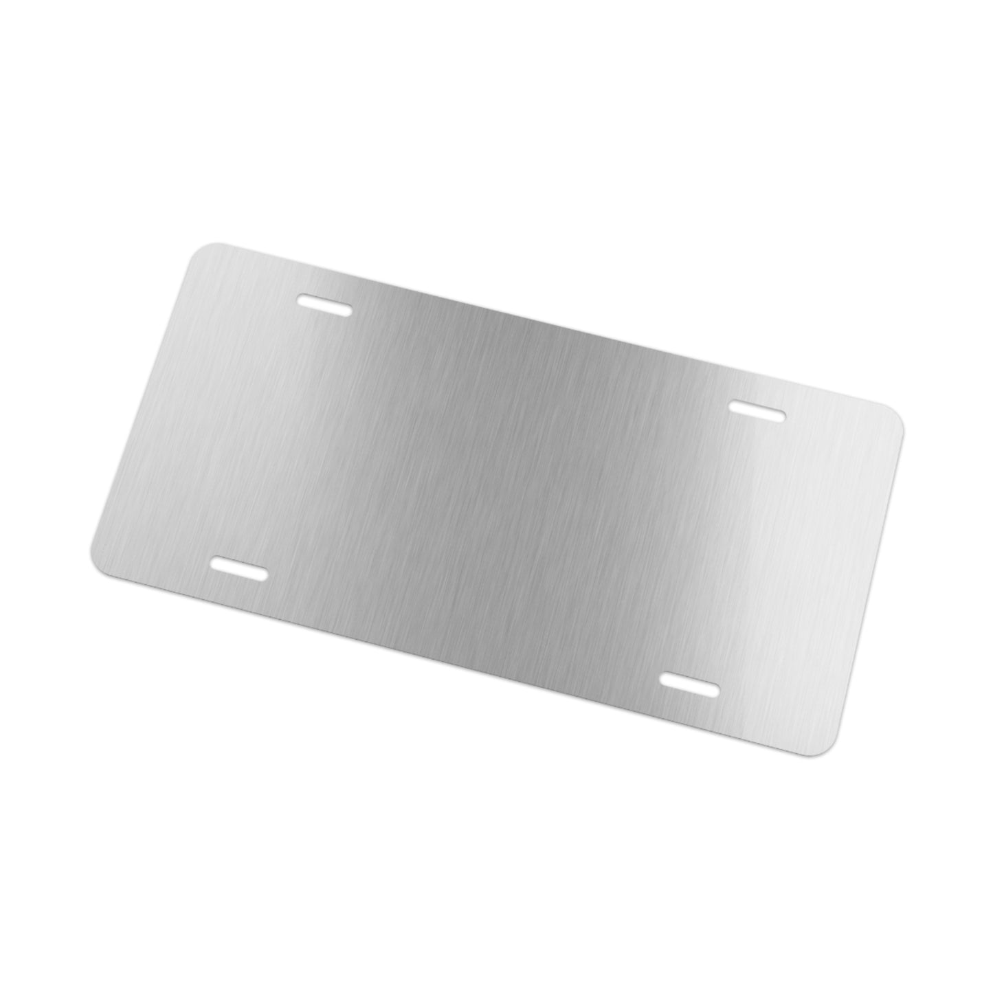 Aluminum Vanity Plate, Black With "Revo Built" Printed On Top