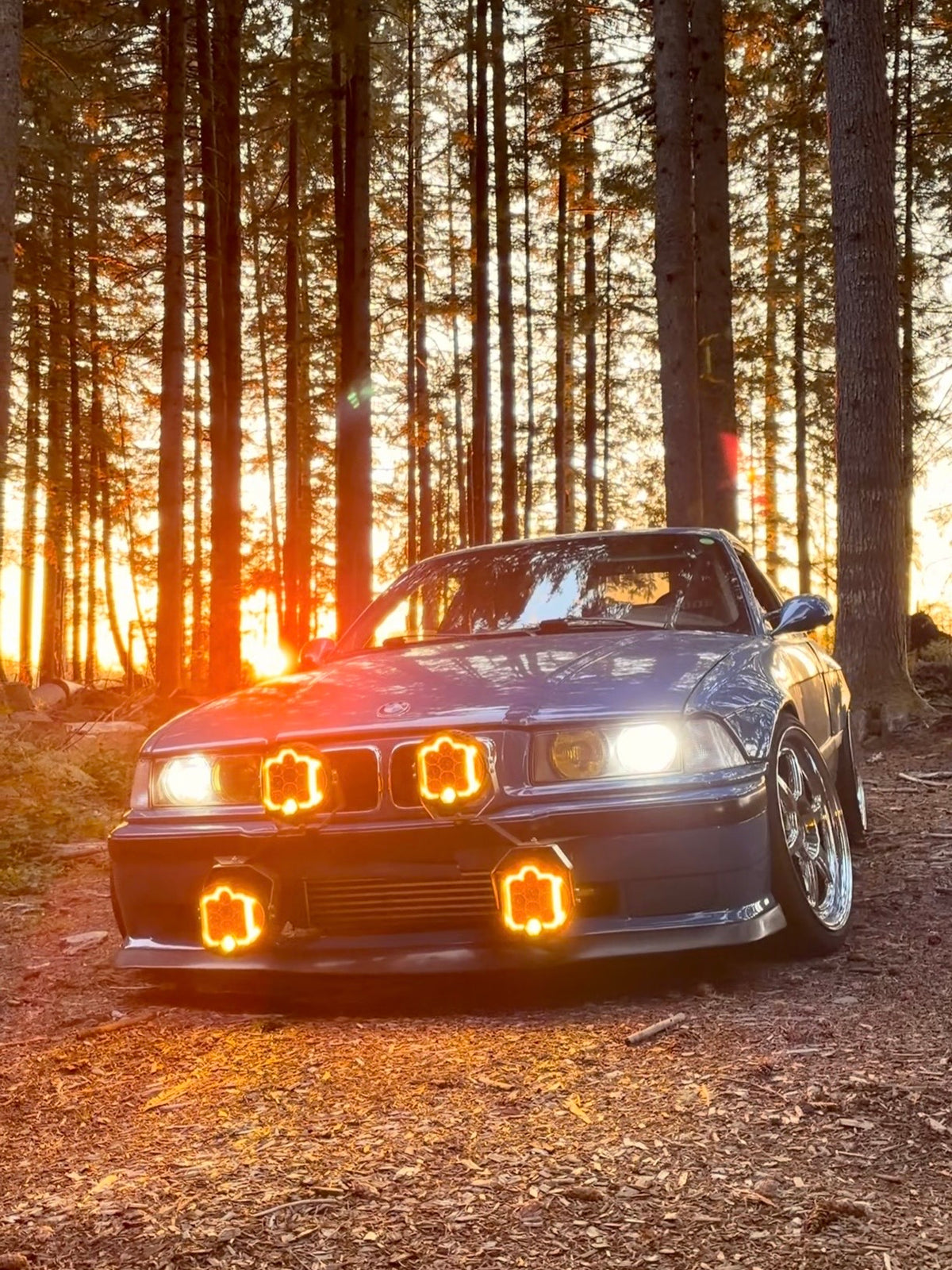 BMW E36 Rally Light Mounts (3 Series 1992-1999)