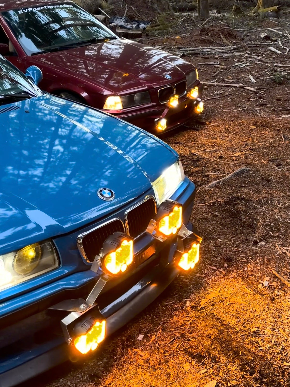 BMW E36 Rally Light Mounts (3 Series 1992-1999)